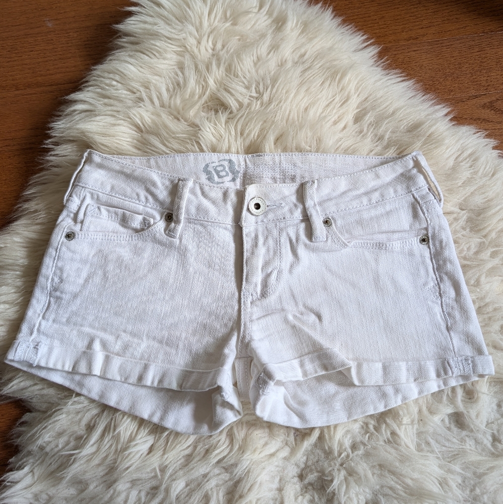 Bulkhead White Denim Jean Shorts 1